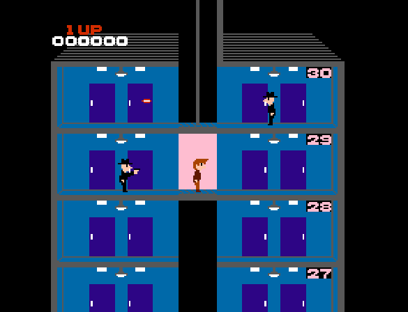 Elevator Action - NES game screenshot (1985) by Taito